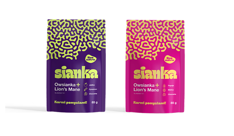 Sianka. Saszetki z owsianką z Lion's Mane