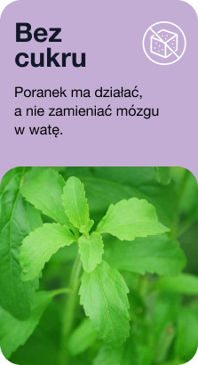 Bez dodatku cukru. Poranek ma działać, a nie zmieniać mózg w watę.